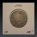 2 Franken 1860 vz Nr.2