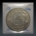 5 Franken 1874B. ss Nr.3