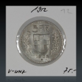 5 Franken 1952 vz-unz Nr.12