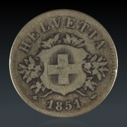 20 Rappen 1851 s-ss Nr.1
