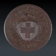 2 Rappen 1879 vz Nr.2