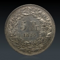 5 Franken 1874B. ss Nr.3