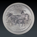 1 Oz Lunar 2 Ziege 2015 Silber